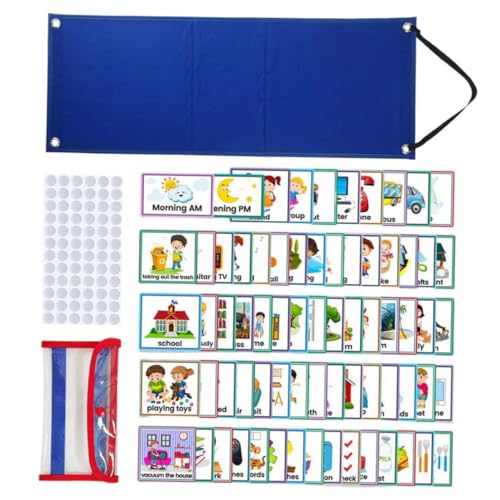 FRCOLOR Lernkalender und Verhaltensplaner Faltbarer Dreieck Tischkalender mit Filz Lerntafel Wiederverwendbar für Zuhause und Schule Tagesroutine und Aufgabenübersicht FRCOLOR Lernkalender und Verhaltensplaner Faltbarer Dreieck Tischkalender mit Filz Lerntafel Wiederverwendbar für Zuhause und Schule Tagesroutine und Aufgabenübersicht von FRCOLOR