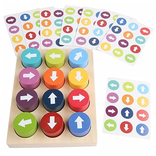 FRCOLOR Lernspiel Holz Zuordnung Farbenfrohes Kognitives Lernpuzzle Sicher Abgerundete Ecken Fördert Farb und Richtungsbewusstsein für Vorschulkinder FRCOLOR Lernspiel Holz Zuordnung Farbenfrohes Kognitives Lernpuzzle Sicher Abgerundete Ecken Fördert Farb und Richtungsbewusstsein für Vorschulkinder von FRCOLOR