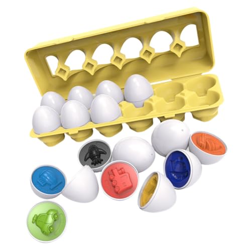 FRCOLOR Lernspielzeug Bunte Matching Eier Transportfahrzeug Puzzle Plastikei Kognitive für Jungen Mädchen Montessori Frühförderung FRCOLOR Lernspielzeug Bunte Matching Eier Transportfahrzeug Puzzle Plastikei Kognitive für Jungen Mädchen Montessori Frühförderung von FRCOLOR