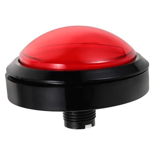 FRCOLOR Leuchtender Großer Drucktaster mit Selbstzurückstellendem Schalter Robuster Led-kuppelknopf für Musik Münzspielautomaten Schnelle Reaktion für Gaming-enthusiasten von FRCOLOR