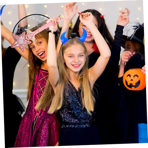 FRCOLOR Leuchtender Musik-zauberstab für Mädchen mit Sternendesign Led-Lichter und Melodie Robustes Kunststoffspielzeug für Geburtstagsfeiern Verkleidung und Kinderpartys Vielseitig von FRCOLOR