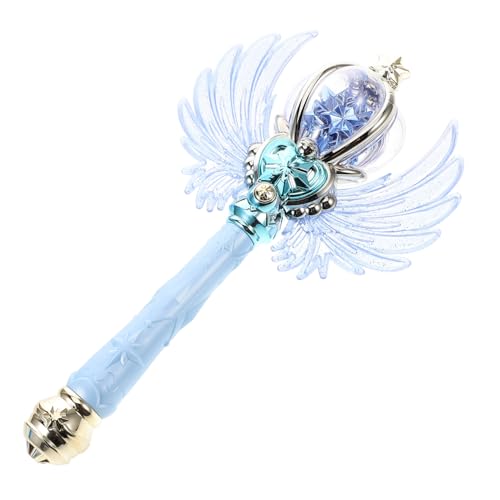 FRCOLOR Leuchtender Prinzessin Zauberstab mit Flügeln und Dekoratives Feenspielzeug für Verkleiden und Bühnenauftritten Blaues von FRCOLOR