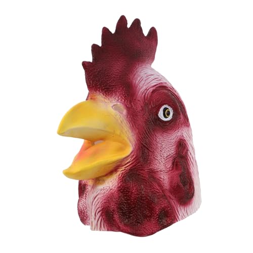 FRCOLOR Lustige Hahn Kopfbedeckung Tierkostüm Halloween Cosplay Party Zubehör für Erwachsene von FRCOLOR