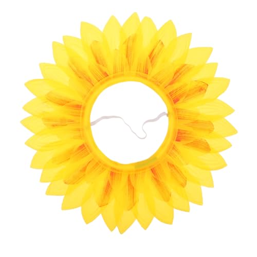 FRCOLOR Lustige Sonnenblumen Kopfbedeckung für Realistische Sonnenblume Haarschmuck Leichtes Kostüm Accessoire für Party Tanz Kindergarten und Karneval von FRCOLOR