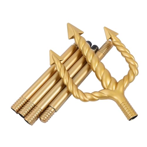 FRCOLOR Luxuriöser Goldener Spiraldreizack Teilig Schnell Montierbar Detailliertes Design Vielseitiges Halloween und Cosplay Accessoire für Kostüme Bühnenauftritte und Meeresgott Motive FRCOLOR Luxuriöser Goldener Spiraldreizack Teilig Schnell Montierbar Detailliertes Design Vielseitiges Halloween und Cosplay Accessoire für Kostüme Bühnenauftritte und Meeresgott Motive von FRCOLOR