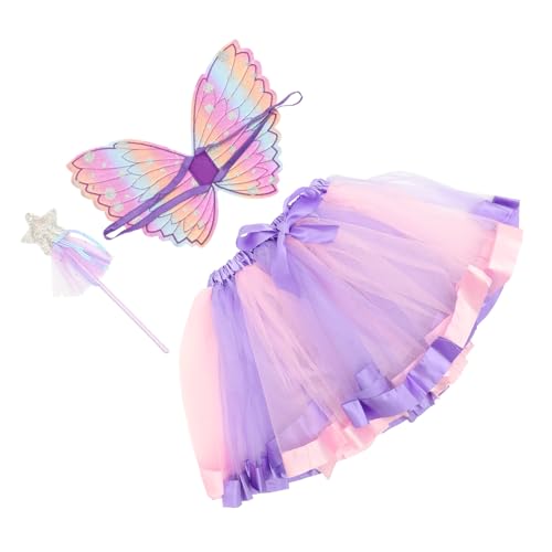 FRCOLOR Mädchen Feenkostüm mit Flügeln Tutu Rock und Zauberstab Halloween Schutzengel Kostüm für Leichtes Party Karneval Outfit für Verkleidung und Tanz FRCOLOR Mädchen Feenkostüm mit Flügeln Tutu Rock und Zauberstab Halloween Schutzengel Kostüm für Leichtes Party Karneval Outfit für Verkleidung und Tanz von FRCOLOR