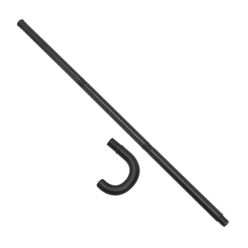 FRCOLOR Magischer Party Krückenstab Halloween Cosplay Requisit aus Leichtem Kunststoff für Bühnenauftritte und Verkleidung Dekorativer Schwarzer Zauberstab für Kostümparty von FRCOLOR