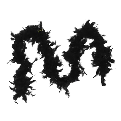 FRCOLOR Mardi Gras Decor Kostümfedern Dekorationsfedern Halloween wirft Federn Dekoration Halloween Honstration Bastel-Nähbesatz Christbaumschmuck Hochzeitsdeko zu Hause Hühnerfeder Black von FRCOLOR