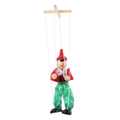 FRCOLOR Marionette Puppenspielzeug aus Holz mit Schnur Interaktive Puppe für Kreative Theateraufführungen Geeignet für Partys für Situative Spiele und Festliche Anlässe Zufällige Farbe von FRCOLOR