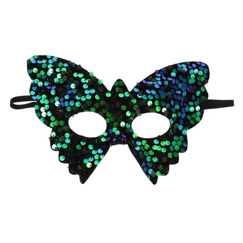 FRCOLOR Maske schmetterling gipskarton Blumendekoration Halloween Mardi Gras Mask Pailletten Green FRCOLOR Maske schmetterling gipskarton Blumendekoration Halloween Mardi Gras Mask Pailletten Green von FRCOLOR