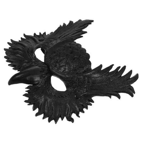 FRCOLOR Masquerade Ball Owl Maske Verstellbar PU Leicht Halloween Karneval Kostüm Tiermaske für Erwachsene Maskerade Party Accessoire von FRCOLOR