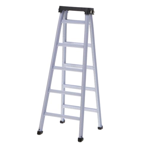 FRCOLOR Maßstab Detailgetreue Mini Trittleiter aus Kindersicherem Kunststoff Geeignet als Möbelzubehör für Puppenstuben Mikro Landschaftsdekoration von FRCOLOR