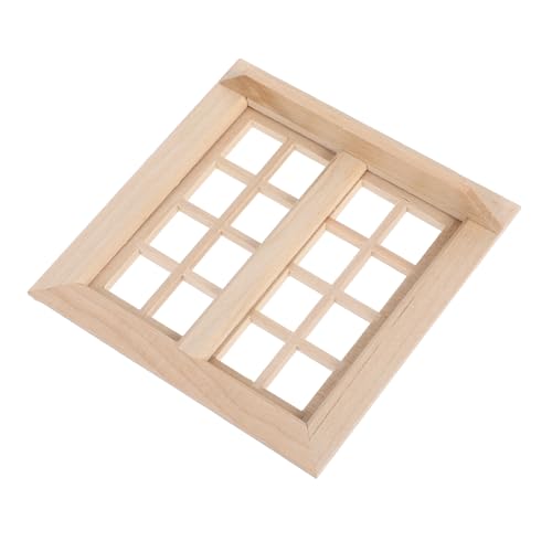 FRCOLOR Maßstab Feine Verarbeitung Naturbelassen Dekoratives Mini Fenster für Puppenstube Möbel Gartenhaus Modelle FRCOLOR Maßstab Feine Verarbeitung Naturbelassen Dekoratives Mini Fenster für Puppenstube Möbel Gartenhaus Modelle von FRCOLOR