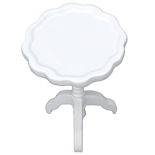 FRCOLOR Maßstab Handgefertigter Kleiner Beistelltisch Langlebiges Mini Möbel für Wohnzimmer Dekoration Tragbarer Miniaturtisch für Puppenstube von FRCOLOR