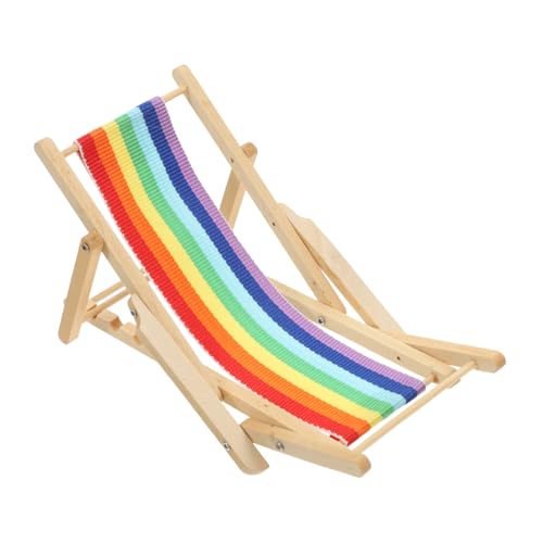 FRCOLOR Maßstab Klappbarer Puppenhaus Stuhl Bunte Mini Liegestuhl Deko Für Puppenhaus Möbel Und Tischdekorationen FRCOLOR Maßstab Klappbarer Puppenhaus Stuhl Bunte Mini Liegestuhl Deko Für Puppenhaus Möbel Und Tischdekorationen von FRCOLOR