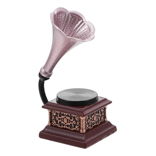 FRCOLOR Maßstab Kompakter Miniatur Grammophon Modell Detaillierter Plattenspieler für Puppenhaus Zubehör und Mini Möbel Leicht und Dekorativ FRCOLOR Maßstab Kompakter Miniatur Grammophon Modell Detaillierter Plattenspieler für Puppenhaus Zubehör und Mini Möbel Leicht und Dekorativ von FRCOLOR