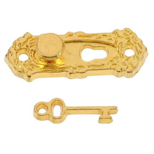 FRCOLOR Maßstab Metall Zubehör mit Schlüssel Vintage Stil für DIY Puppenhaus Dekoration Präzise Details Vielseitig Einsetzbar Einfache Montage FRCOLOR Maßstab Metall Zubehör mit Schlüssel Vintage Stil für DIY Puppenhaus Dekoration Präzise Details Vielseitig Einsetzbar Einfache Montage von FRCOLOR