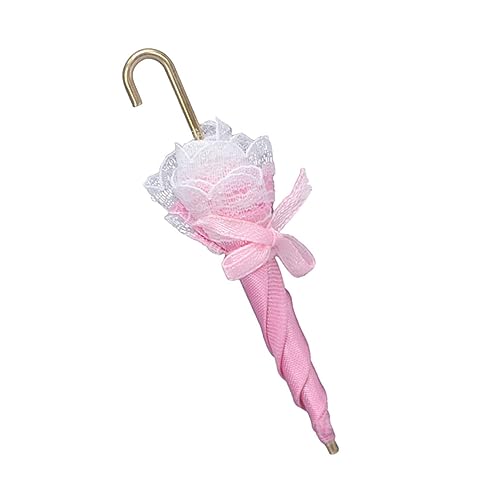 FRCOLOR Maßstab Pinker Mini Regenschirm Langlebiges Verschleißfestes Modell Fotorealistisches Requisit für Puppen und Sammler FRCOLOR Maßstab Pinker Mini Regenschirm Langlebiges Verschleißfestes Modell Fotorealistisches Requisit für Puppen und Sammler von FRCOLOR