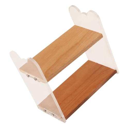 FRCOLOR Maßstab Puppenhaus Möbel aus Stabilem Material DIY Bemalbar Kleines Regal für Puppenhaus Schlafzimmer und Esszimmer von FRCOLOR