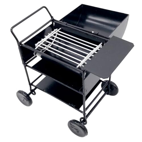 FRCOLOR Maßstab Puppenhaus Zubehör Miniatur BBQ Grill Dekoration für Rollenspiel DIY Hausmodell Wohnaccessoires von FRCOLOR