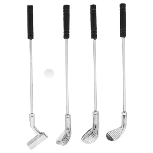 FRCOLOR Maßstab mit Ball Detailgetreue Puppenhaus Golfschläger Miniaturspielzeug Dekoratives Zubehör für Miniaturhäuser Realistische Handwerksqualität von FRCOLOR