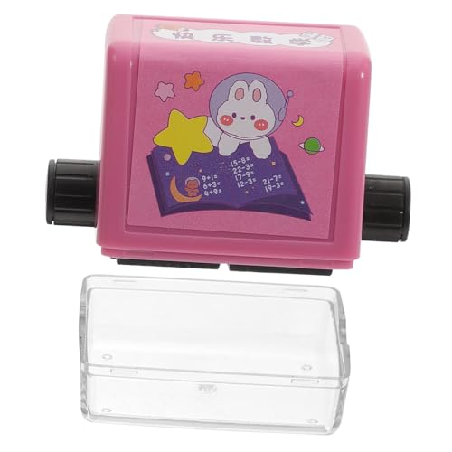 FRCOLOR Mathe Stempel Roller für Tragbarer Mathe Rollstempel aus Kunststoff Sicherer Division Lernstempel mit Automatischer Farbentladung für Matheübungen und Schulunterricht von FRCOLOR