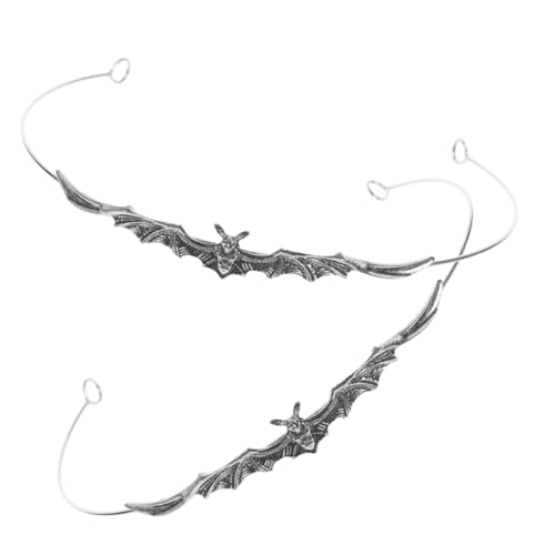 FRCOLOR Metallisches Vintage-kronen-stirnband Mit Strasssteinen 2-teiliges Set Für Damen-halloween-haar-accessoires von FRCOLOR