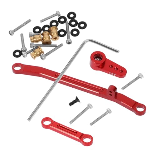 FRCOLOR Metalllenkstange Rc Auto Lenkstange Ersatz Upgrade Kompatibel Axial Rot Stilvolles Zubehör für Ferngesteuerte Modelle von FRCOLOR