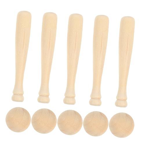 FRCOLOR Mini Baseball Bastelset aus Naturbelassenem Holz Teiliges Set mit Kleinen Baseballschlägern und Bällen Unbemalt zum Bemalen und Kreativen Gestalten Leicht und Kompakt für FRCOLOR Mini Baseball Bastelset aus Naturbelassenem Holz Teiliges Set mit Kleinen Baseballschlägern und Bällen Unbemalt zum Bemalen und Kreativen Gestalten Leicht und Kompakt für von FRCOLOR