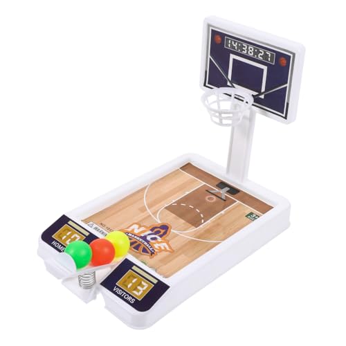 FRCOLOR Mini Basketballspielzeug für Tragbarer Schreibtisch Basketballkorb aus Langlebigem Kunststoff Fördert Hand Auge Koordination Konzentration und Feinmotorik für Zufällige Farbe von FRCOLOR