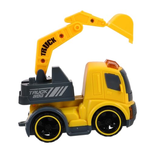 FRCOLOR Mini Baumaschinen Spielzeugauto mit Friktionsantrieb Bagger und Betonmischer für Drinnen und Draußen Robustes Kinderfahrzeug für Jungen und Mädchen Ab Jahren von FRCOLOR
