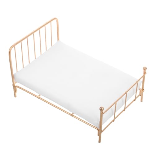 FRCOLOR Mini Bett Modell Miniatur Accessoire Puppenhaus Möbel Maßstab 112 Möbel Dekor Kleine Matratze Puppenhaus Bett Realistisches Schlafzimmer Zubehör FRCOLOR Mini Bett Modell Miniatur Accessoire Puppenhaus Möbel Maßstab 112 Möbel Dekor Kleine Matratze Puppenhaus Bett Realistisches Schlafzimmer Zubehör von FRCOLOR