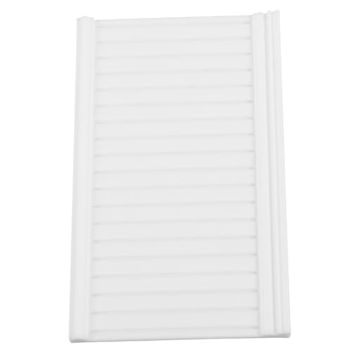 FRCOLOR Mini-Dado-Dekoration winzig Dollhouse -Waining -Panels Bauernhaus Innenverkleidung eines modern Puppenhaus-Bodenbelagsmodelle Puppenhausschrank Mini -Figur pla Weiß von FRCOLOR