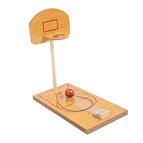 FRCOLOR Mini Desktop Basketballspiel Tisch Basketballkorb Holzspielzeug Finger Basketball Indoor Game Konzentration und Koordination von FRCOLOR