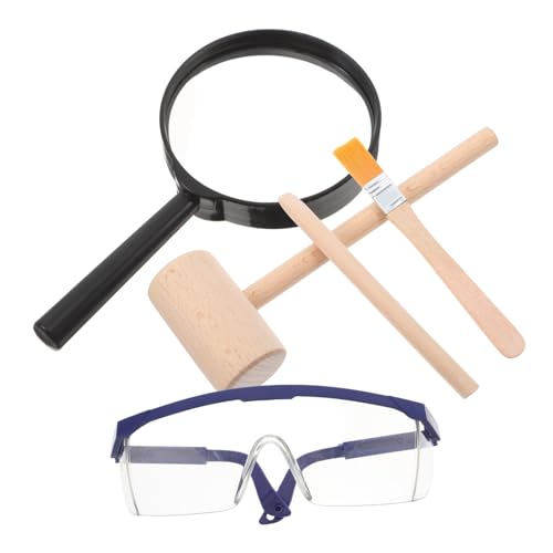 FRCOLOR Mini Fossil Grabungsset mit Holzhammer Meißel Pinsel für Ab Jahren Lernspielzeug für Archäologie Entdeckung Stem Bildungsset Wissenschaft und Eltern Junge Mädchen Bindung FRCOLOR Mini Fossil Grabungsset mit Holzhammer Meißel Pinsel für Ab Jahren Lernspielzeug für Archäologie Entdeckung Stem Bildungsset Wissenschaft und Eltern Junge Mädchen Bindung von FRCOLOR