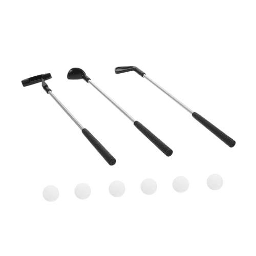 FRCOLOR Mini Golf Spielset Putter Set Kleine Bälle Indoor Desktop Golfspielzeug für Jungen Mädchen Familien Spaß und Entwicklung von FRCOLOR