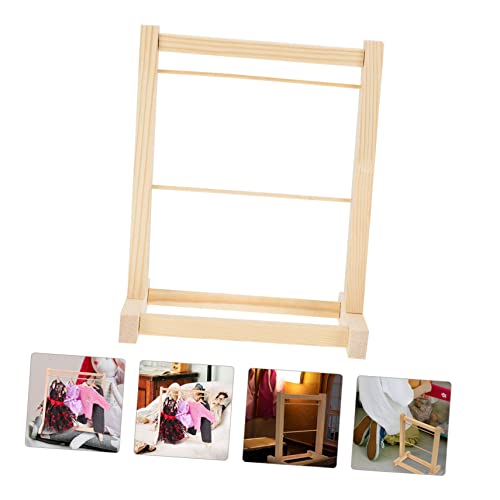FRCOLOR Mini Holz Kleiderständer für Puppenkleidung Doppellagiger Garderobenständer Stabile Holzaktenablage für Puppen Praktische Kinderzimmer Aufbewahrung Fein Poliert und Robust FRCOLOR Mini Holz Kleiderständer für Puppenkleidung Doppellagiger Garderobenständer Stabile Holzaktenablage für Puppen Praktische Kinderzimmer Aufbewahrung Fein Poliert und Robust von FRCOLOR