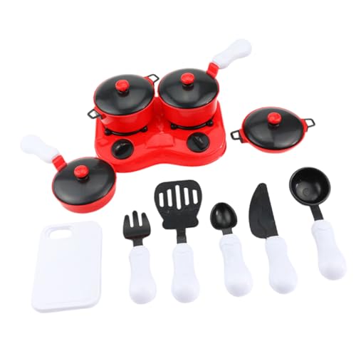 FRCOLOR Mini Kochset Spielküche Set aus Simulierte Küchengeräte Kindgerechtes Lernspielzeug Farbenfrohes Kinderküchen Zubehör Fördert Kreative Rollenspiele und Eltern Junge Mädchen von FRCOLOR