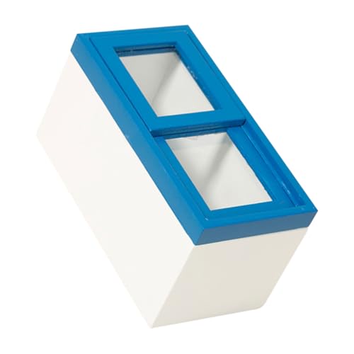 FRCOLOR Mini Kühlschrank Modell Weiß Miniatur Kühlschrank Puppenhaus Möbel Kleine Hausdekoration Realistisches Mini Gefrierschrank Modell für Kreative Puppenhaus Szenen von FRCOLOR