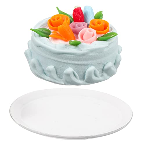 FRCOLOR Mini Künstlicher Kuchen Deko Ornament Realistisches Dessert Modell Leichter Foto Requisit für Hochzeit Party Tischdekoration und Puppenhaus Zubehör Detailreich und Langlebig von FRCOLOR