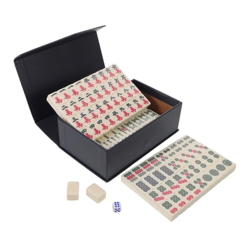 FRCOLOR Mini Mahjong Set Tragbares Chinesisches Mahjongspiel Melamin Spielsteine Kompaktes Reisespiel für Familie Party Camping und Unterhaltung im Kleinen FRCOLOR Mini Mahjong Set Tragbares Chinesisches Mahjongspiel Melamin Spielsteine Kompaktes Reisespiel für Familie Party Camping und Unterhaltung im Kleinen von FRCOLOR