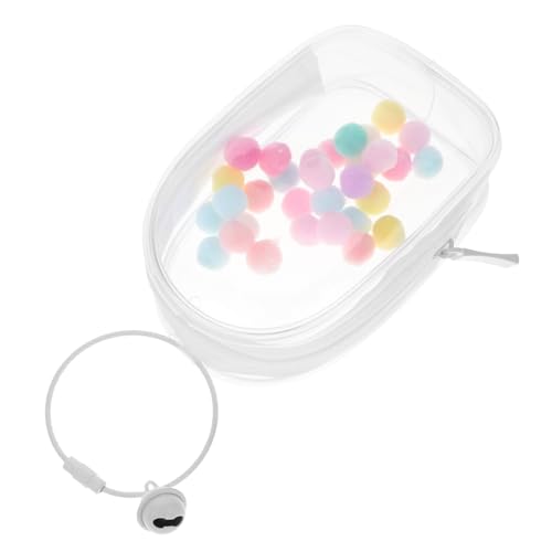 FRCOLOR Mini PVC Tasche für Puppen und Figuren Hochtransparente Aufbewahrungstasche mit Ring und Glocke zum Organisieren und Präsentieren von Mini Puppen FRCOLOR Mini PVC Tasche für Puppen und Figuren Hochtransparente Aufbewahrungstasche mit Ring und Glocke zum Organisieren und Präsentieren von Mini Puppen von FRCOLOR