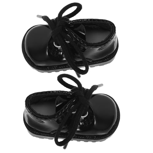 FRCOLOR Mini Puppenschuhe Schwarz Glänzende Spielzeugschuhe für Puppenhaus Dekoration Vintage Design Langlebig und Vielseitig für Miniatur Puppen Zubehör FRCOLOR Mini Puppenschuhe Schwarz Glänzende Spielzeugschuhe für Puppenhaus Dekoration Vintage Design Langlebig und Vielseitig für Miniatur Puppen Zubehör von FRCOLOR