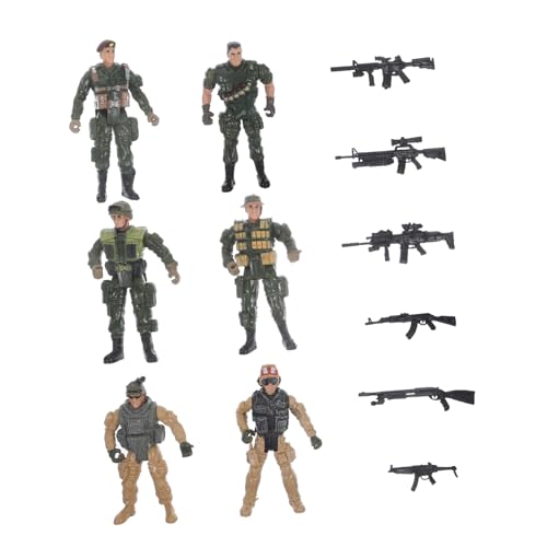 FRCOLOR Mini Soldaten Modelle Teiliges Militärische Sandtisch Figuren für Sammeln und Realistische Miniatur Soldat Spielfiguren für Tischdekoration und Rollenspiele von FRCOLOR
