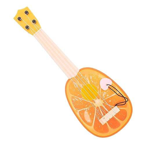 FRCOLOR Mini Ukulele Gitarre Modell aus Kunststoff Oranges Früchtemotiv Realistisches Musikinstrument für Anfänger Tragbar Langlebig Partydekoration und Musikalisches Lernspielzeug FRCOLOR Mini Ukulele Gitarre Modell aus Kunststoff Oranges Früchtemotiv Realistisches Musikinstrument für Anfänger Tragbar Langlebig Partydekoration und Musikalisches Lernspielzeug von FRCOLOR
