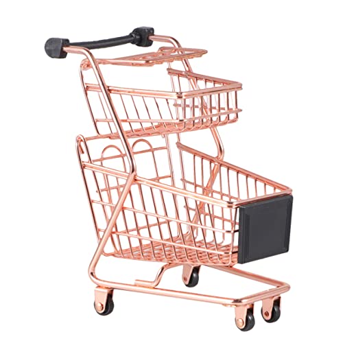 FRCOLOR Mini Zwei Einkaufswagen für Gold Simulationsspielzeug mit Aufbewahrungskorb für Rollenspiele und Kreative Spiele FRCOLOR Mini Zwei Einkaufswagen für Gold Simulationsspielzeug mit Aufbewahrungskorb für Rollenspiele und Kreative Spiele von FRCOLOR