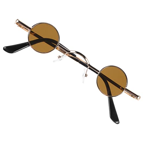 FRCOLOR Mini-retro-brille Männer Runden Rahmen Für Trendy Überdimensioniert Gläser Party Vintage Brillen Runde Brille Hip-hop-brille Brille Anziehen Stk von FRCOLOR