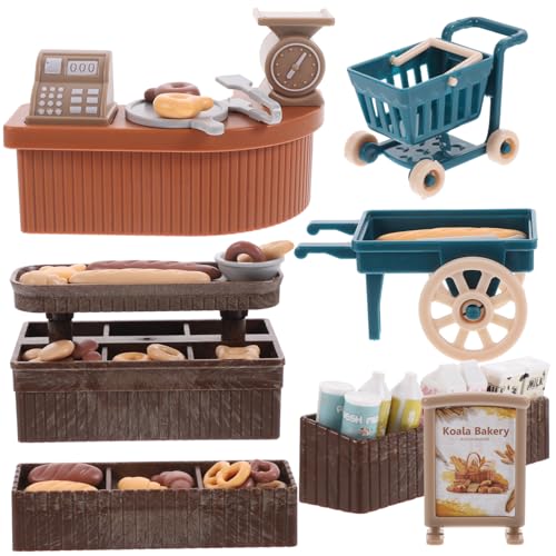 FRCOLOR Miniatur Bakery Shop Dekoration Realistische Miniatur Bäckerei Deko Milchbrot Wagen Zubehör Puppenhaus Küche DIY Kindgerechtes Kaufladen Zubehör Kreatives Rollenspiel FRCOLOR Miniatur Bakery Shop Dekoration Realistische Miniatur Bäckerei Deko Milchbrot Wagen Zubehör Puppenhaus Küche DIY Kindgerechtes Kaufladen Zubehör Kreatives Rollenspiel von FRCOLOR