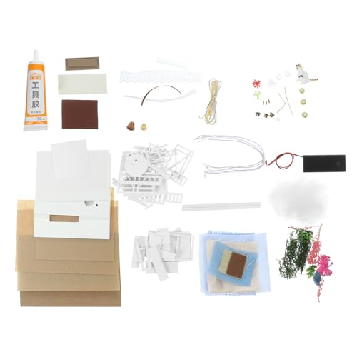 FRCOLOR Miniatur DIY Haus Modellbausatz Handgefertigtes Puzzle für Kreatives Vorstellungskraft Koordination und Problemlösungsfähigkeiten Dekoratives Wohnaccessoire FRCOLOR Miniatur DIY Haus Modellbausatz Handgefertigtes Puzzle für Kreatives Vorstellungskraft Koordination und Problemlösungsfähigkeiten Dekoratives Wohnaccessoire von FRCOLOR