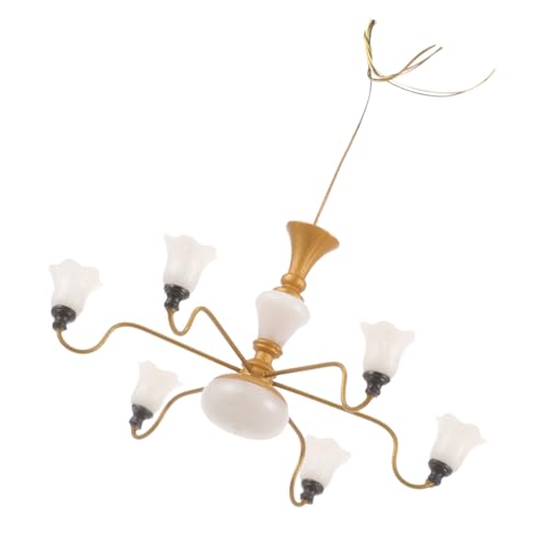 FRCOLOR Miniatur Deckenlampe Modell mit Realistischem Design Hängelampe für Puppenhaus und Landschaftsdekoration Perfektes für Kreative Räume und Sammlungen FRCOLOR Miniatur Deckenlampe Modell mit Realistischem Design Hängelampe für Puppenhaus und Landschaftsdekoration Perfektes für Kreative Räume und Sammlungen von FRCOLOR